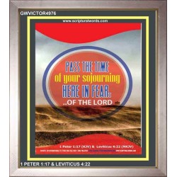 THE TIME OF YOUR SOJOURNING   Printable Bible Verses to Framed   (GWVICTOR4976)   