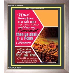 BE A PECULIAR TREASURE   Large Frame Scripture Wall Art   (GWVICTOR4978)   