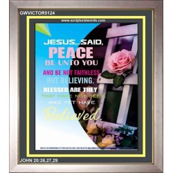 BE NOT FAITHLESS   Framed Guest Room Wall Decoration   (GWVICTOR5124)   