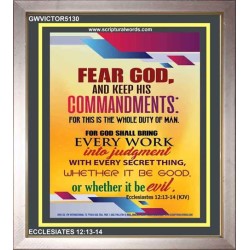 WHOLE DUTY OF MAN   Inspiration Frame   (GWVICTOR5130)   "14x16"