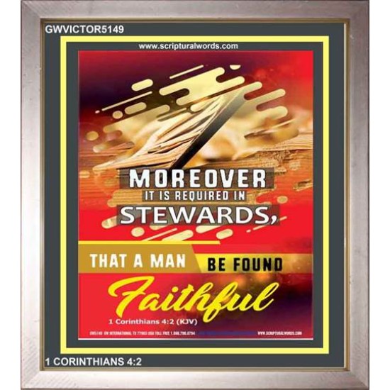 BE FOUND FAITHFUL   Custom Framed Bible Verses   (GWVICTOR5149)   
