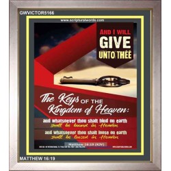 WHATSOEVER THOU SHALT BIND ON EARTH   Printable Bible Verses to Framed   (GWVICTOR5166)   "14x16"