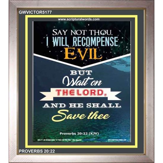 WAIT ON THE LORD   Bible Verses Frame Online   (GWVICTOR5177)   