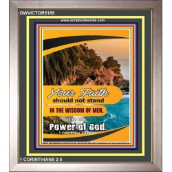 YOUR FAITH   Bible Verses Framed Art Prints   (GWVICTOR5185)   "14x16"