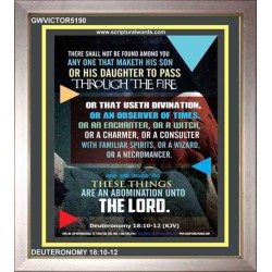 ABOMINATION UNTO THE LORD   Scriptures Wall Art   (GWVICTOR5190)   "14x16"