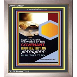 THE WORDS OF THIS COVENANT   Bible Verses Frame   (GWVICTOR5201)   