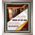 BE A DOOR KEEPER IN THE HOUSE OF MY GOD   Portrait of Faith Wooden Framed   (GWVICTOR5252)   "14x16"