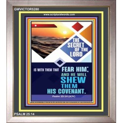 THE SECRET OF THE LORD   Scripture Art Wooden Frame   (GWVICTOR5280)   