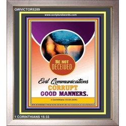 BE NOT DECEIVED   Contemporary Christian Paintings Acrylic Glass frame   (GWVICTOR5289)   