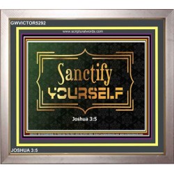 SANCTIFICATION   Contemporary Christian Wall Art Frame   (GWVICTOR5292)   
