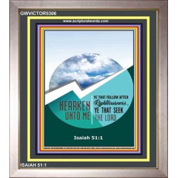 YE THAT SEEK THE LORD   Framed Children Room Wall Decoration   (GWVICTOR5306)   "14x16"