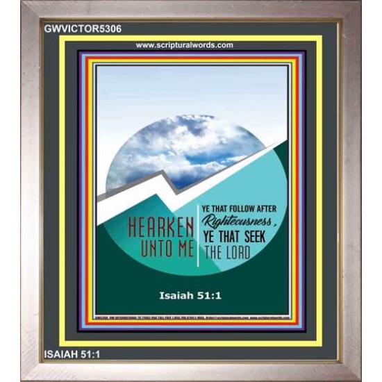 YE THAT SEEK THE LORD   Framed Children Room Wall Decoration   (GWVICTOR5306)   