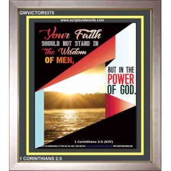 YOUR FAITH   Custom Framed Bible Verse   (GWVICTOR5375)   