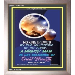 A MIGHTY MAN   Large Frame Scriptural Wall Art   (GWVICTOR5396)   