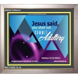 ADULTERY   Scripture Art Wooden Frame   (GWVICTOR5410)   