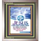 AT THE NAME OF JESUS   Scripture Wood Frame    (GWVICTOR5439)   