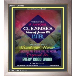 VESSEL FOR HONOR   Framed Bible Verse   (GWVICTOR5489)   "14x16"