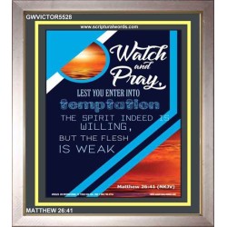 WATCH AND PRAY   Contemporary Christian Poster   (GWVICTOR5528)   "14x16"