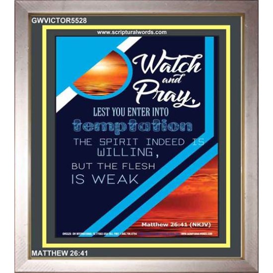 WATCH AND PRAY   Contemporary Christian Poster   (GWVICTOR5528)   