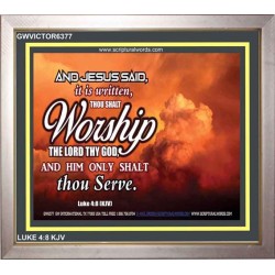 WORSHIP   Home Decor Art   (GWVICTOR6377)   