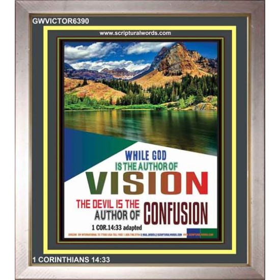 AUTHOR OF VISION   Bible Scriptures on Love Acrylic Glass Frame   (GWVICTOR6390)   