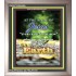 AT THE NAME OF JESUS   Framed Bible Verses   (GWVICTOR6400b)   "14x16"