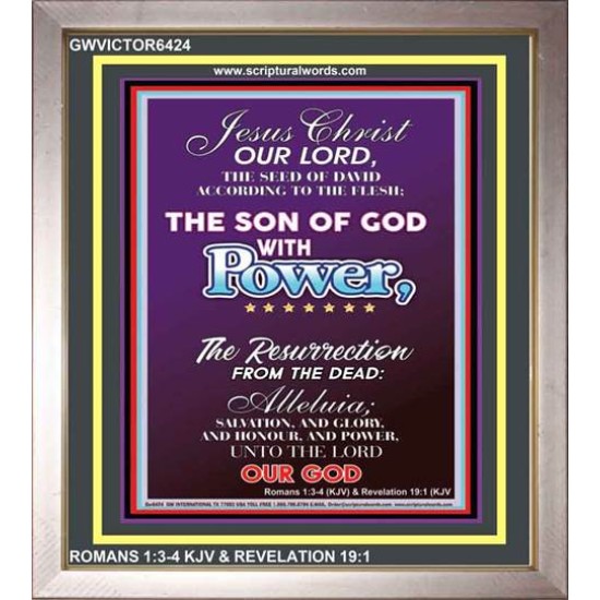 THE SEED OF DAVID   Large Frame Scripture Wall Art   (GWVICTOR6424)   