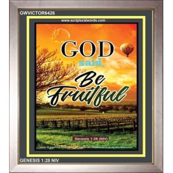 BE FRUITFUL   Large Frame Scriptural Wall Art   (GWVICTOR6426)   