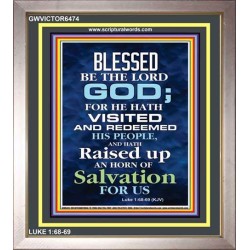 AN HORN OF SALVATION   Christian Quotes Frame   (GWVICTOR6474)   