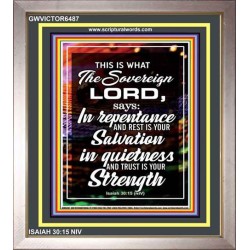 THE SOVEREIGN LORD   Contemporary Christian Wall Art   (GWVICTOR6487)   