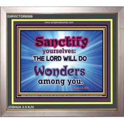 SANCTIFY   Frame Scriptural Wall Art   (GWVICTOR6508)   