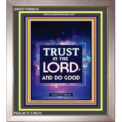 TRUST IN THE LORD   Bible Scriptures on Forgiveness Frame   (GWVICTOR6515)   "14x16"