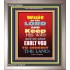 WAIT ON THE LORD   Bible Verses Wall Art Acrylic Glass Frame   (GWVICTOR6535)   "14x16"