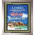 WORDS OF ETERNAL LIFE   Biblical Art Acrylic Glass Frame    (GWVICTOR6559)   "14x16"