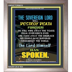 THE SOVEREIGN LORD   Framed Office Wall Decoration   (GWVICTOR6615)   