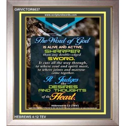 THE WORD OF GOD   Inspirational Wall Art Wooden Frame   (GWVICTOR6637)   