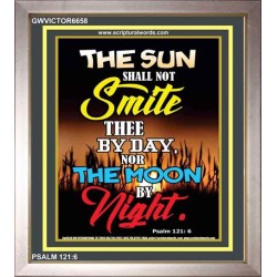 THE SUN SHALL NOT SMITE THEE   Contemporary Christian Art Acrylic Glass Frame   (GWVICTOR6658)   