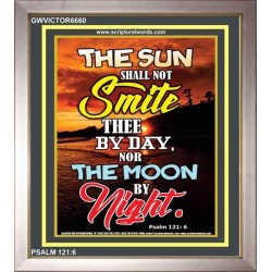THE SUN SHALL NOT SMITE THEE   Framed Bible Verse   (GWVICTOR6660)   