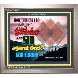 SIN   Framed Bible Verse Online   (GWVICTOR6677)   