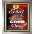 BE OF GOOD CHEER   Frame Bible Verse Online   (GWVICTOR6704)   "14x16"