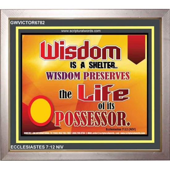 WISDOM   Framed Bible Verse   (GWVICTOR6782)   