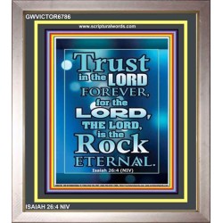 TRUST IN THE LORD   Scripture Art Prints   (GWVICTOR6786)   "14x16"