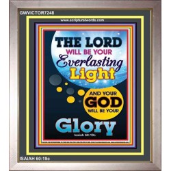 YOUR GOD WILL BE YOUR GLORY   Framed Bible Verse Online   (GWVICTOR7248)   
