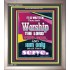 WORSHIP THE LORD THY GOD   Frame Scripture Dcor   (GWVICTOR7270)   "14x16"