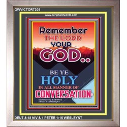 BE HOLY IN ALL CONVERSATION   Scripture Art Prints   (GWVICTOR7308)   
