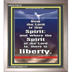 THE SPIRIT OF THE LORD GIVES LIBERTY   Scripture Wall Art   (GWVICTOR732)   