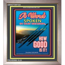 A WORD IN DUE SEASON   Contemporary Christian Poster   (GWVICTOR7334)   