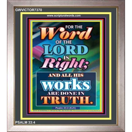 WORD OF THE LORD   Contemporary Christian poster   (GWVICTOR7370)   