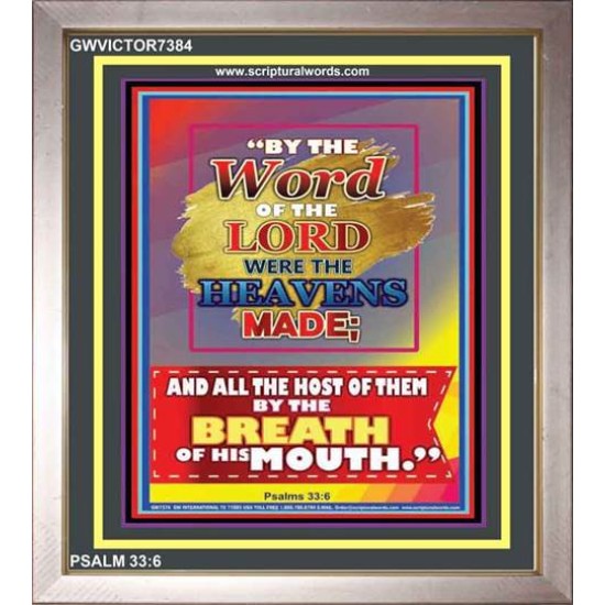 WORD OF THE LORD   Framed Hallway Wall Decoration   (GWVICTOR7384)   