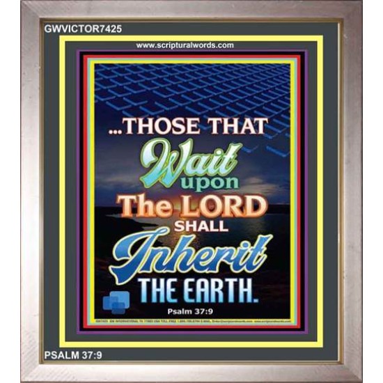 WAIT UPON THE LORD   Bible Verses Frame for Home   (GWVICTOR7425)   